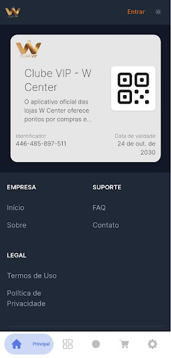 Android application Clube VIP - W Center screenshort