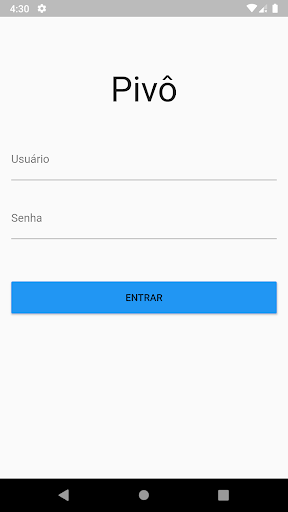 Android application Pivô screenshort
