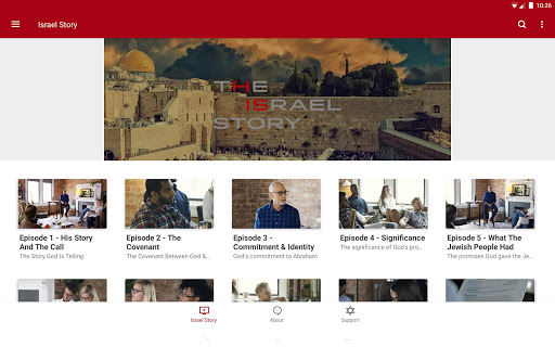 Screenshot of The Israel Story