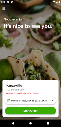 Zalate Taqueria Screen 2
