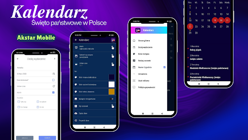 Kalendarz Polski ze Świętami Screenshot