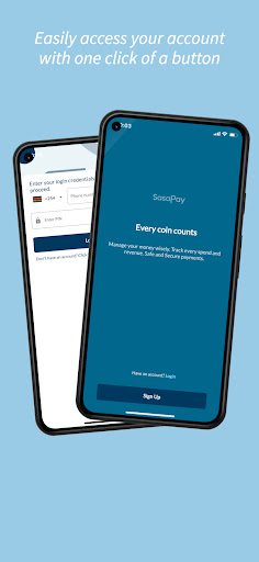 Android application SasaPay screenshort