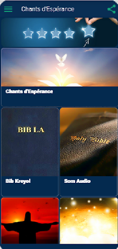 Android application Chants d'Espérance 9 Parties screenshort