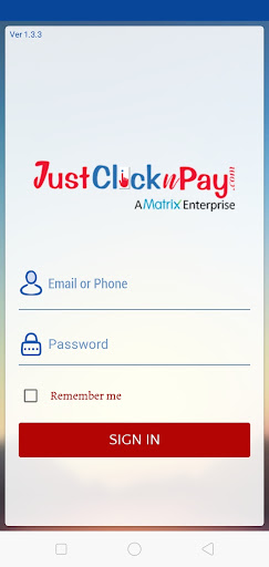 JustClicknPay Screen 2