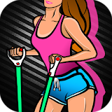 Resistance Band Workout For Women : Elastic band icon