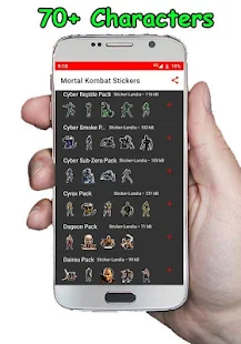 Mortal Kombat Stickers WAStickersAppsスクリーンショット 