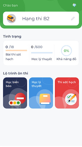 Android application Ôn thi GPLX screenshort