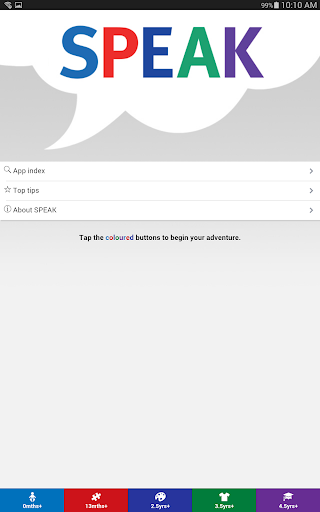 Screenshot of SPEAK