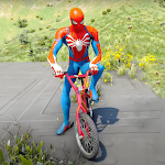 Cover Image of ดาวน์โหลด BMX Cycle Race: Superhero Game 1.0 APK