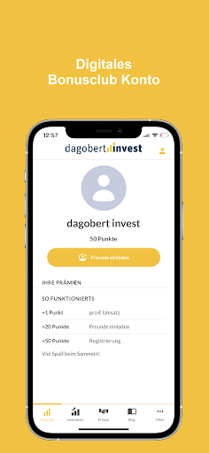 Android application dagobertinvest screenshort