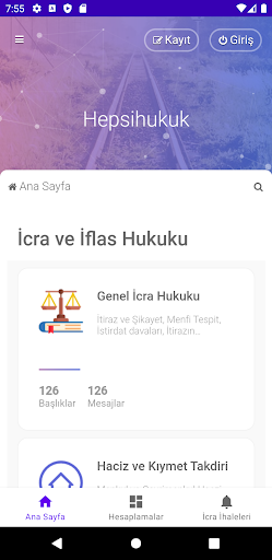 Android application Hepsihukuk Web screenshort
