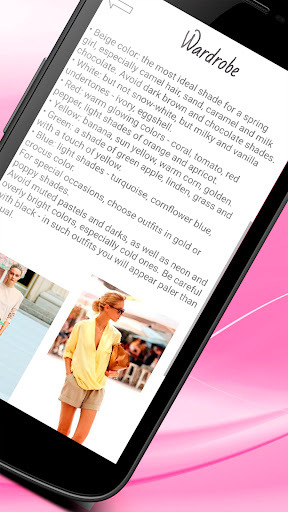 Your color type. Tips. Screen 2