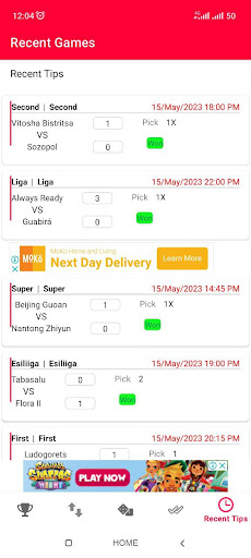 Android application Betting Tips-Daily Wins screenshort