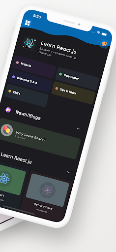 Screenshot of Learn React Offline, Reactjs