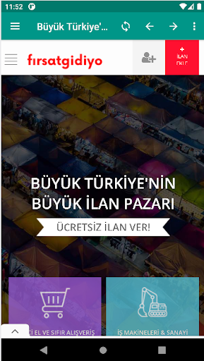 Android application Firsatgidiyo.com screenshort