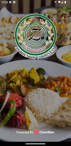 Android application Zeera Indian Restaurant screenshort