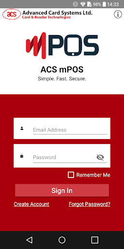 ACS AMR220 mPOS Screen 3