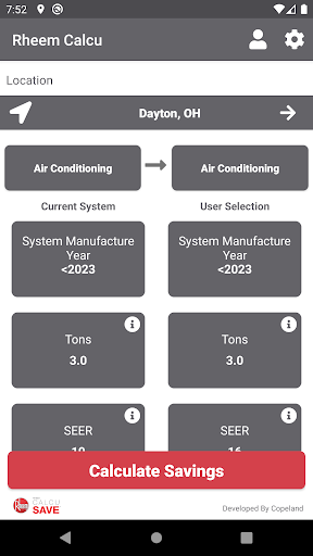 Rheem Calcu Save Screen 3