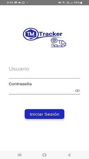Android application TM Tracker screenshort