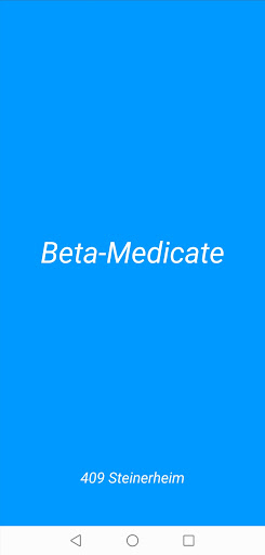 Android application Beta-Medicate screenshort