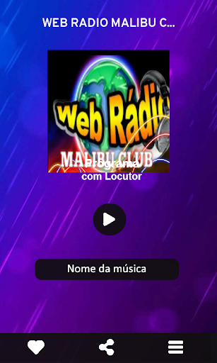Android application WEB RÁDIO MALIBU CLUB screenshort