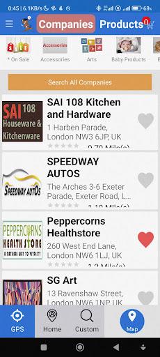Android application LiveShop Local Shopping screenshort