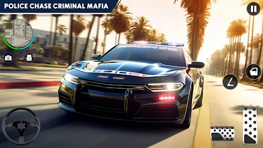 City Mafia Police Car Game 3D