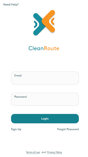 Clean Route App Screen 2