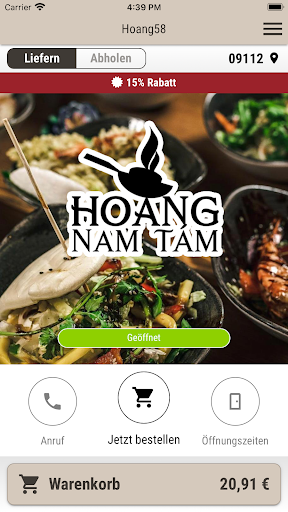 Android application Hoang58 screenshort
