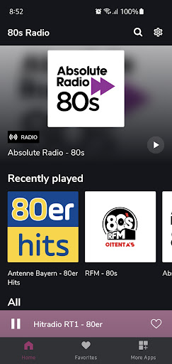 Android application 80s Radio screenshort