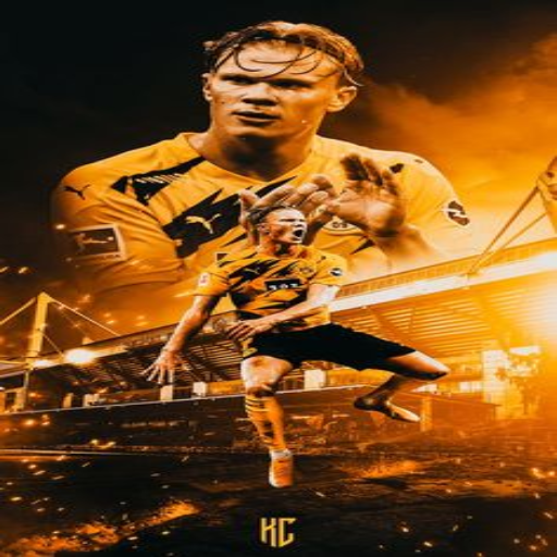 Erling Haaland 4k wallpapers logo