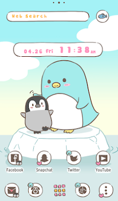 ペンギンの親子 Homeテーマ Androidアプリ Applion