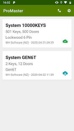 Android application ProMaster Master-Keying Mobile screenshort