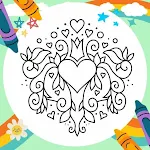 Cover Image of डाउनलोड Coloring Book: Love Mandala  APK