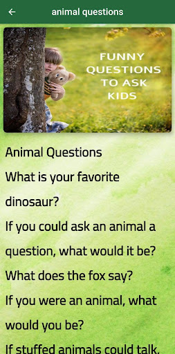 Download Funny Questions to Ask Your Kids Free for Android - Funny Questions  to Ask Your Kids APK Download 