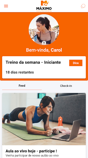 Android application Máximo Consultoria Esportiva screenshort