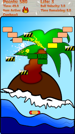 Android application bricks breaker classic game screenshort