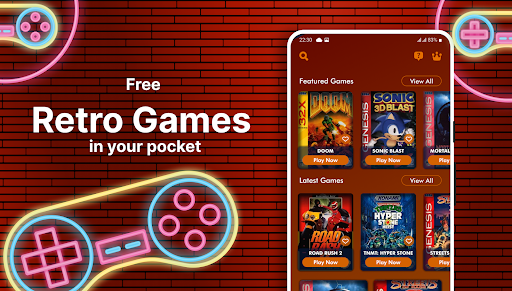 Android application Retro Games 90s Emulator screenshort