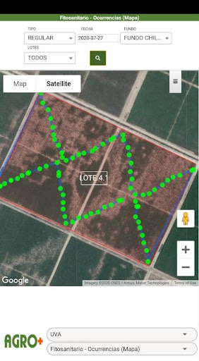 Android application AGRO+ KPI screenshort