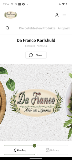Android application Da Franco Karlshuld screenshort