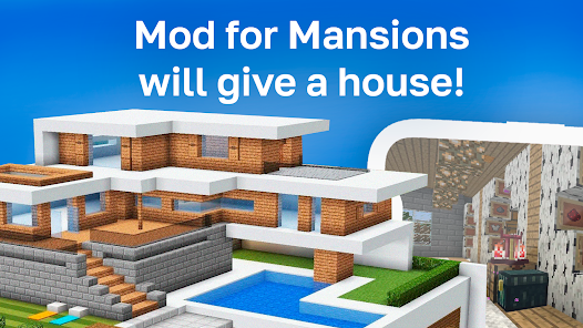 Mansion for mcpe 1.0 APK + Mod (Unlimited money) إلى عن على ذكري المظهر