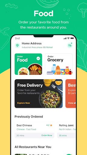 Android application Gatoes: Food Delivery & More screenshort