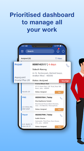 Android application Reliance resQ Engineer Connect screenshort