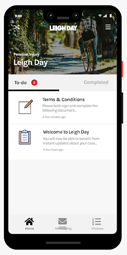 Android application Leigh Day screenshort