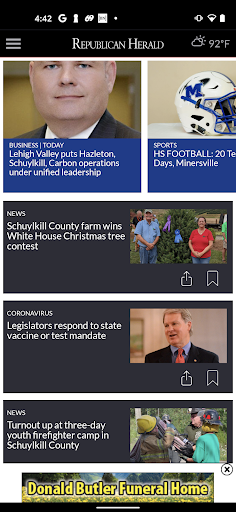 Pottsville Republican-Herald Screen 2