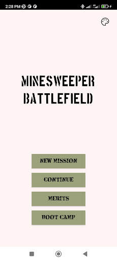 Android application Minesweeper Battlefield screenshort
