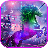 Coloring Unicorn Keyboard Theme icon
