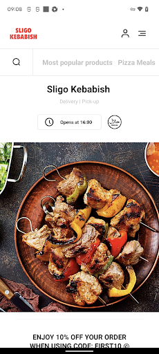 Android application Sligo Kebabish screenshort