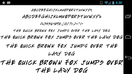 screenshot of Hand Fonts Message Maker