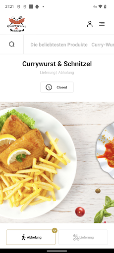 Android application Currywurst & Schnitzel screenshort